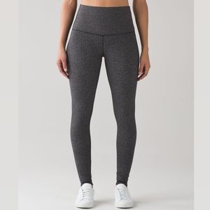 Lululemon Hi-Rise Heathered Wunder Under Pant